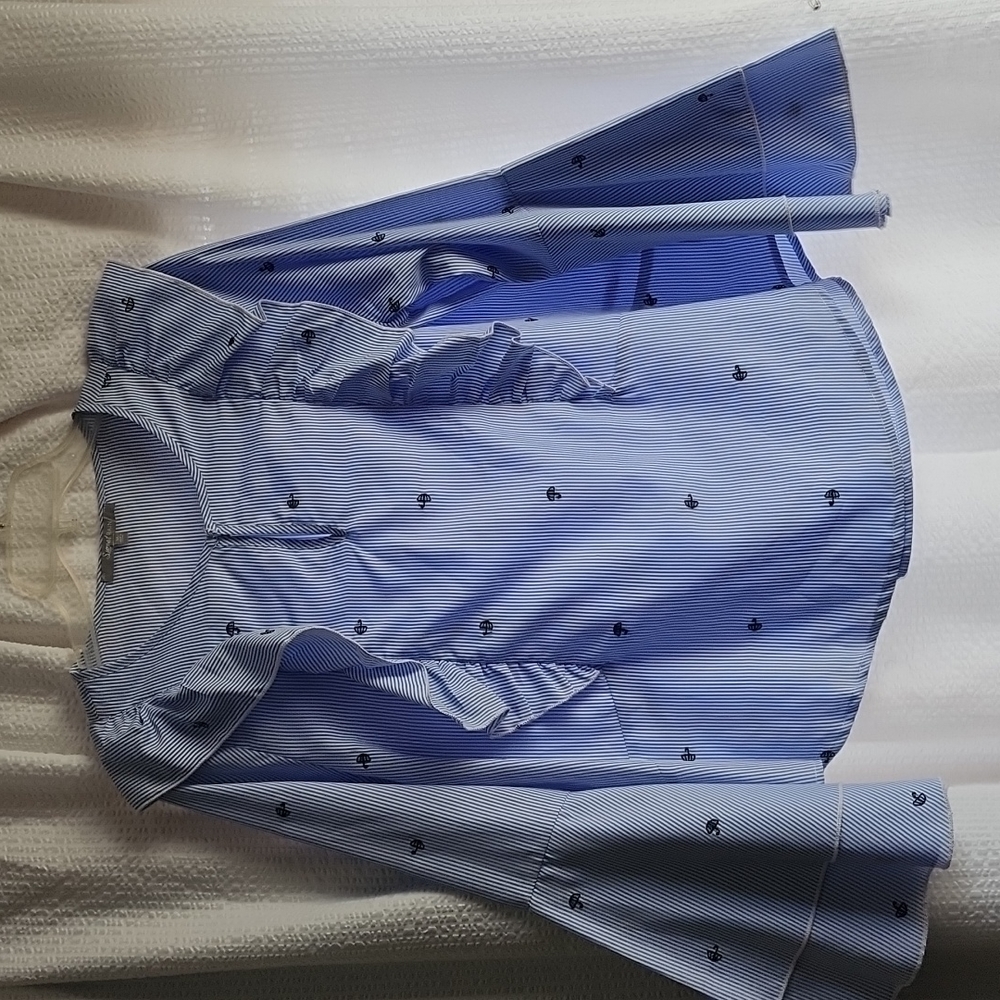 Sweet Rain Polyester Bell Sleeve Blouse XL